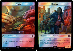 Food (0059) // Human (0038) Double-Sided Token - Surge Foil